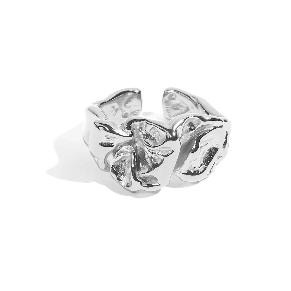 Skanto | Justerbar Teksturert Lava Ring