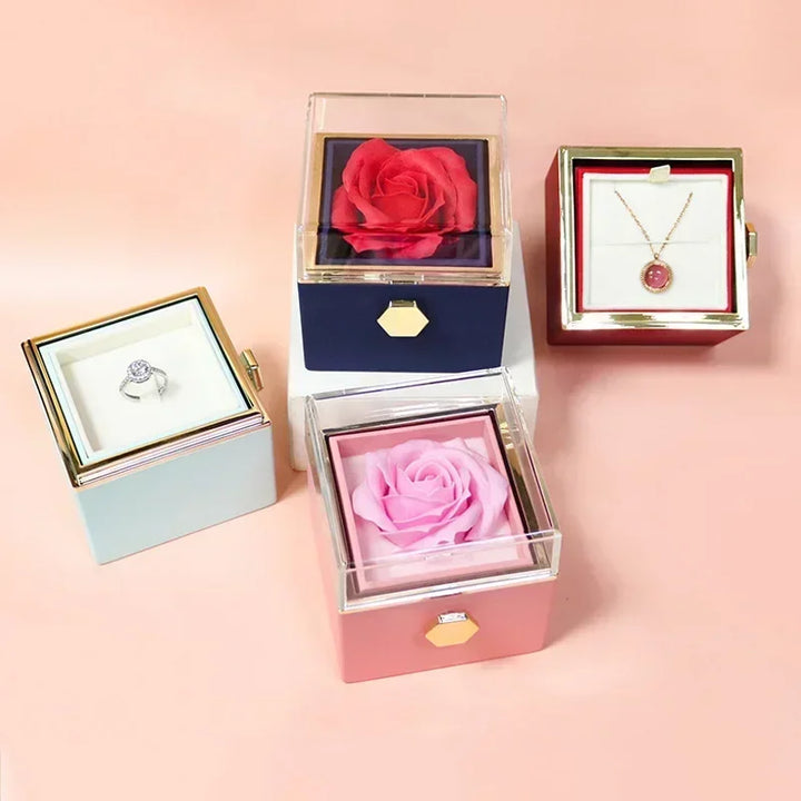 Skanto | Evig Rose Spin Display Smykkeske
