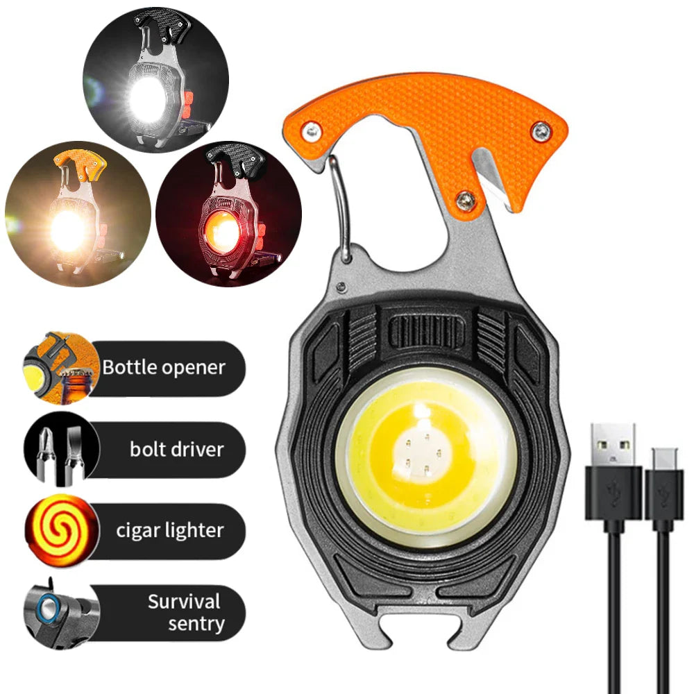 Skanto | Multifunksjonell Nøkkelring LED Lampe