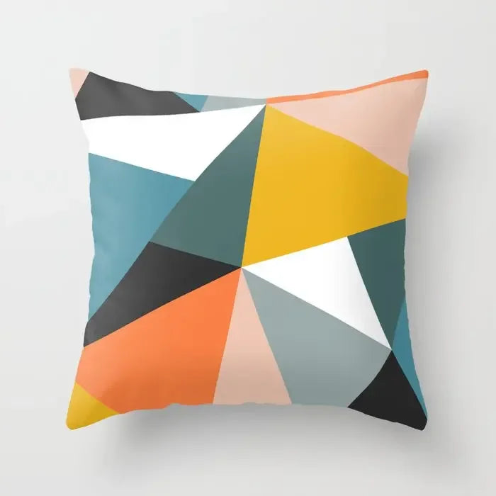Modern Abstract Geometric Colorful Pillow Covers 45x45cm Cushion Cover for Sofa Throw Pillows 60x60cm 50x50cm Trendy Home Decor | Skanto
