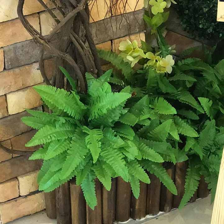 Skanto | UV-Resistant Livlike Boston Fern for Utendørs- og Innendørsdekor