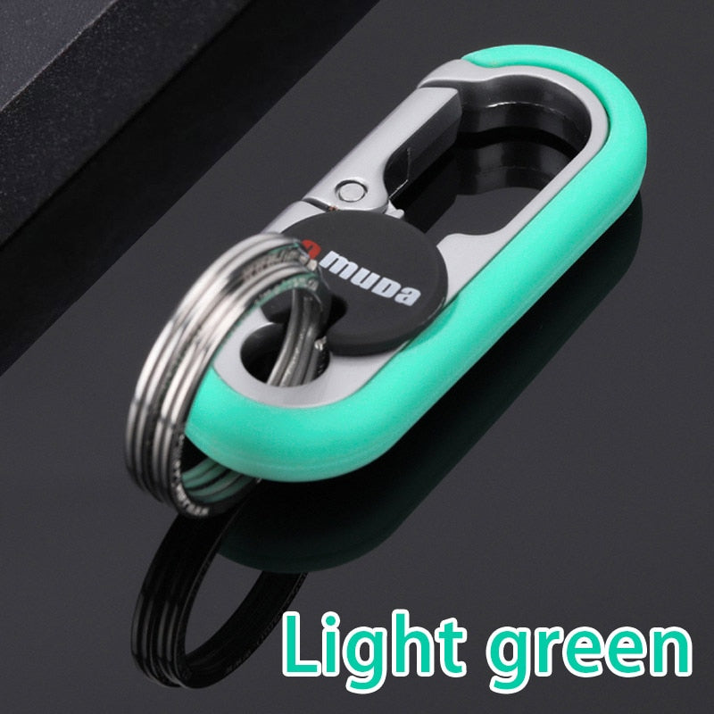 Norvo | Stål Sikker Dobbel Ring Krok Nøkkelring