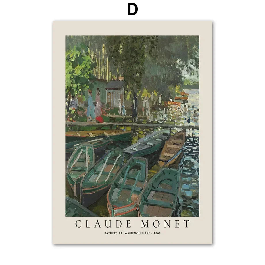 Timeless Classics Vintage Landscape Wall Art Fine Art Canvas Prints Pictures Posters Famous Paintings For Living Room Dining Room Bedroom Art Decor | Skanto