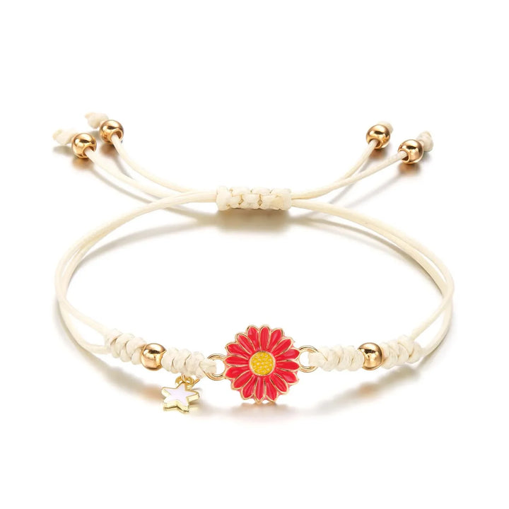 Skanto | Fléttet Feminin Blomster Stjerne Armbånd