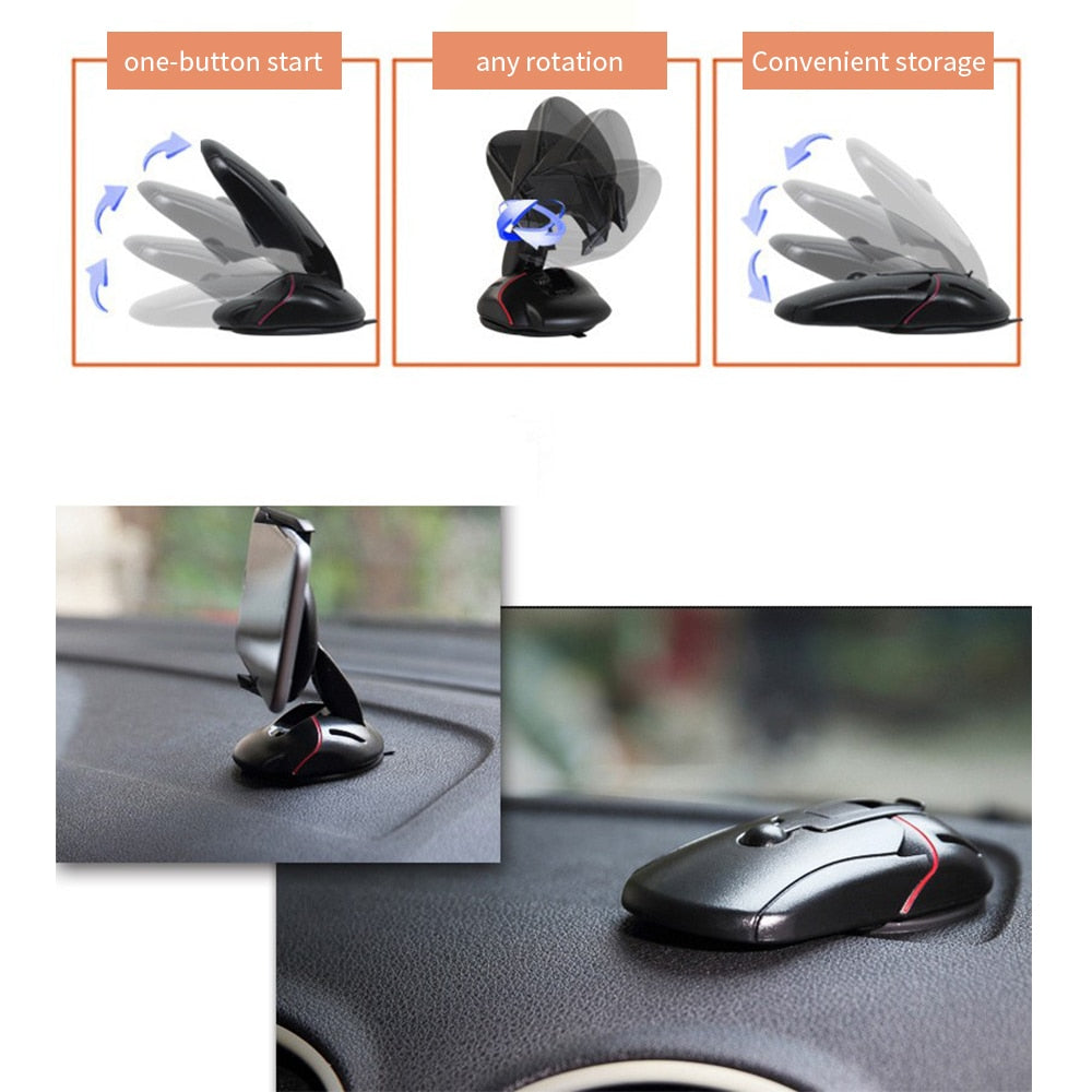 Skanto | 360 Roterende Foldsbar Bil Dashbord Telefonholder