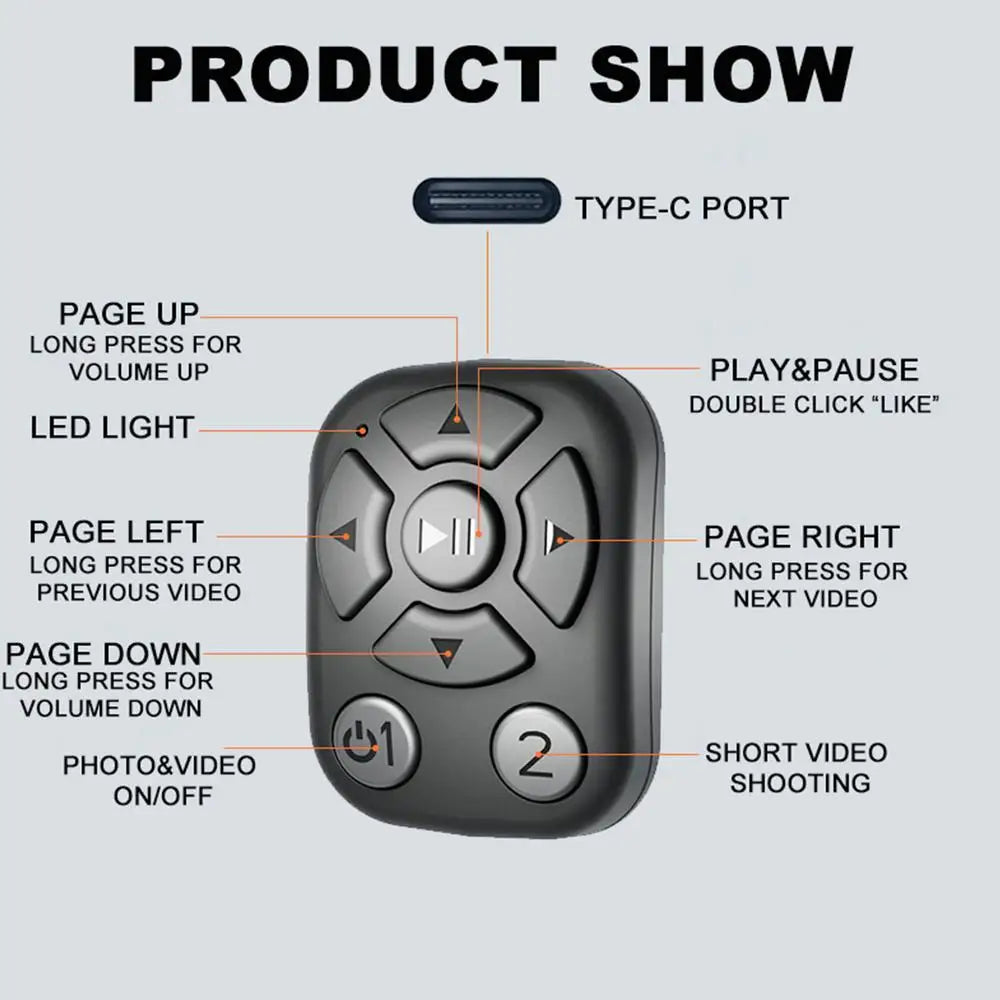 Skanto | Bluetooth Fingertipp Fjernkontroll