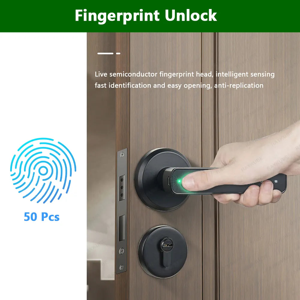 Skanto | 4 i 1 Smart Digitalt Fingeravtrykkslås
