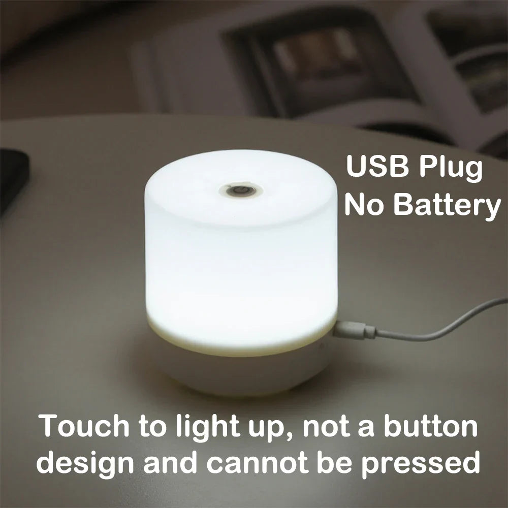 Skanto | Kreativ USB Nattbordlampe - Touch-Dimming LED Nattlys for Soverom & Studenthybel
