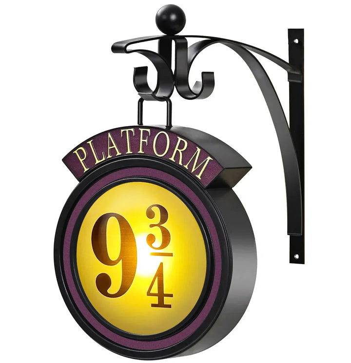 Skanto | Harry Potter 9 3/4 Figur Nattbord Lampe LED Magiske Vegglamper Plattform Hogwarts 3D Lampe Harrys Rom Dekorasjon Barne Bursdagsgave