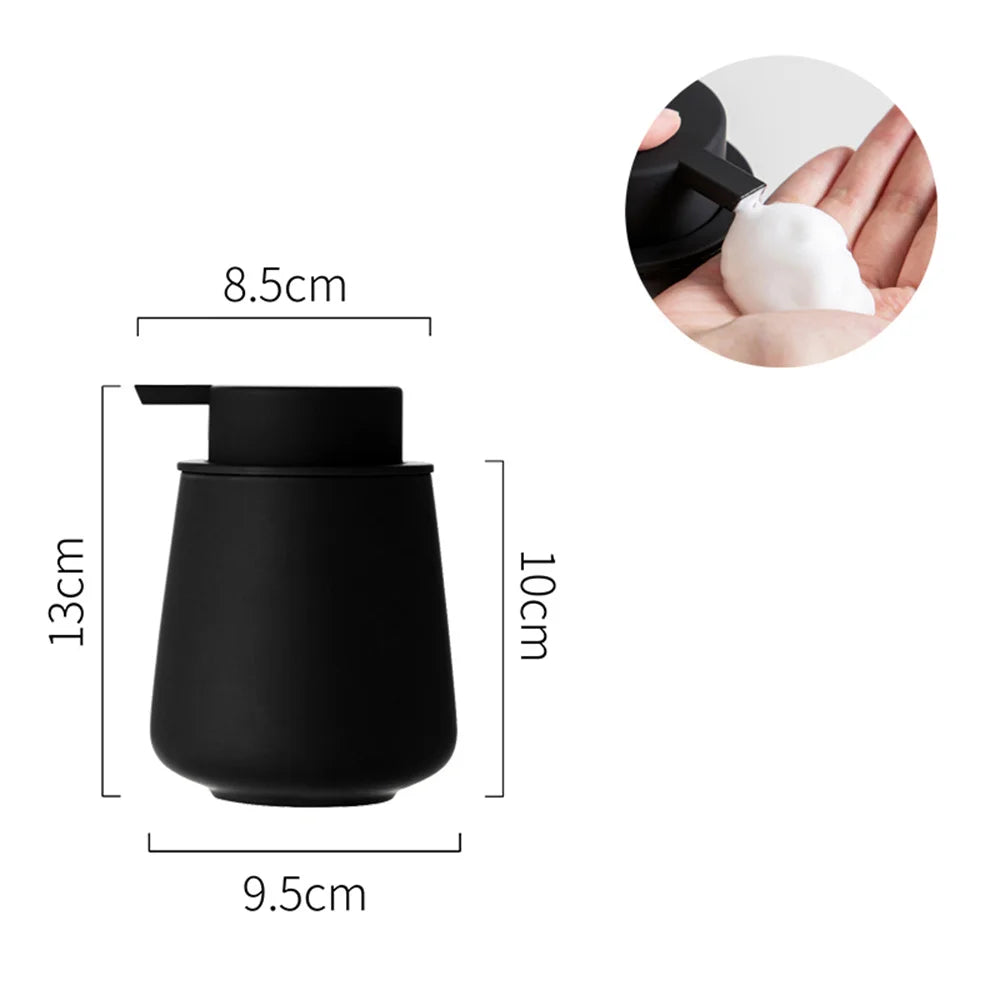 CeramiLux 300 ml Luksus Såpedispenser laget av Keramikk – for Såpe, Sjampo, Balsam eller Lotion Skanto
