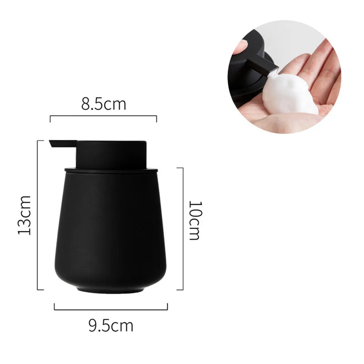 CeramiLux 300 ml Luksus Såpedispenser laget av Keramikk – for Såpe, Sjampo, Balsam eller Lotion Skanto
