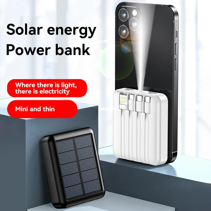 Skanto | 4 i 1 Solenergi-ladende Power Bank