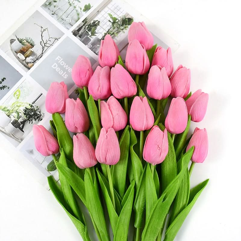 Skanto | Kunstig Tulipanbukett med Realistiske Livaktige Blomster
