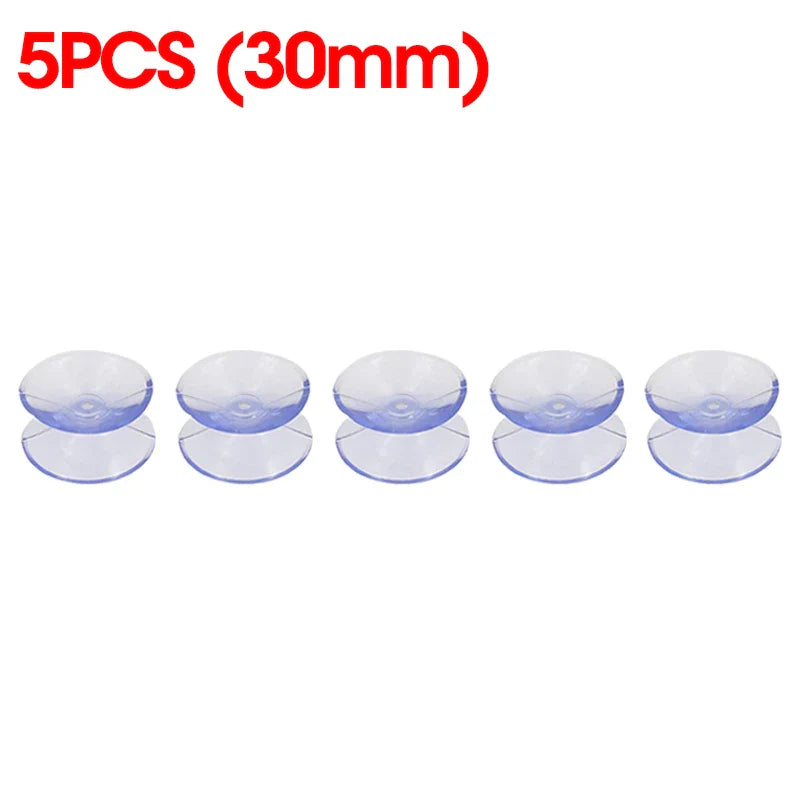 Skanto | 5/20PCS Dobbelt-sidede plast sugekopper - Rutsjesikre klare vakuumsugere for glass, bilvinduer, bordplater, DIY såpeholder