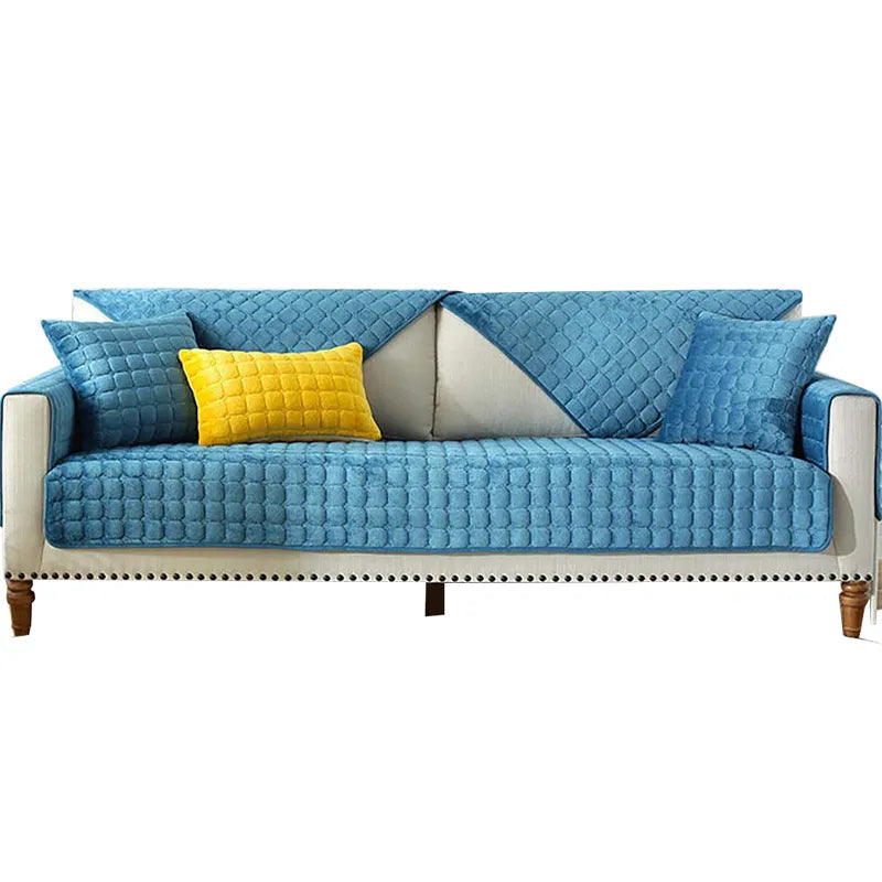 Koselig myk tykk plush non-slip sofa dekke | Skanto