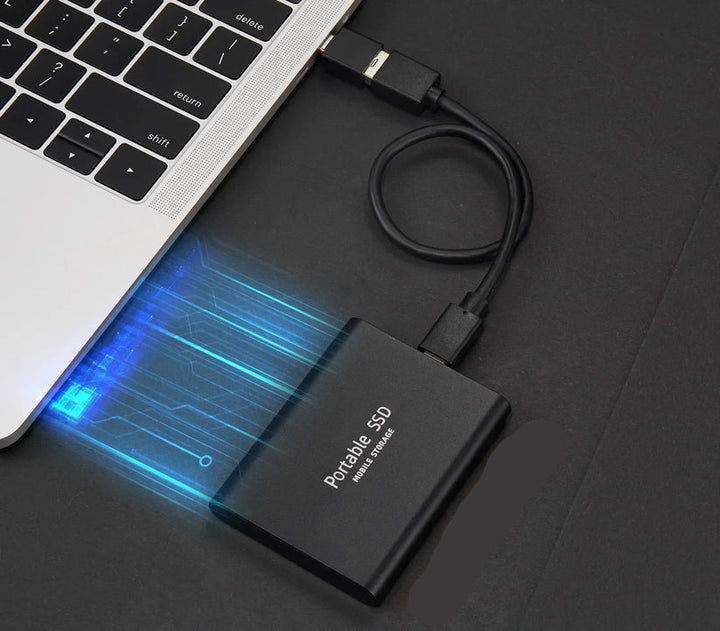 Skanto | Speedora Ultra Ekstern SSD | USB 3.1 Type-C | Opptil 1000 MB/s | 128GB | Kompakt & Støtbestandig