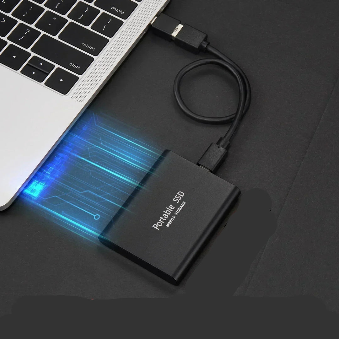 Tragbare SSD externe Festplatte mit Hochgeschwindigkeitsdatenübertragung und kompakt design
