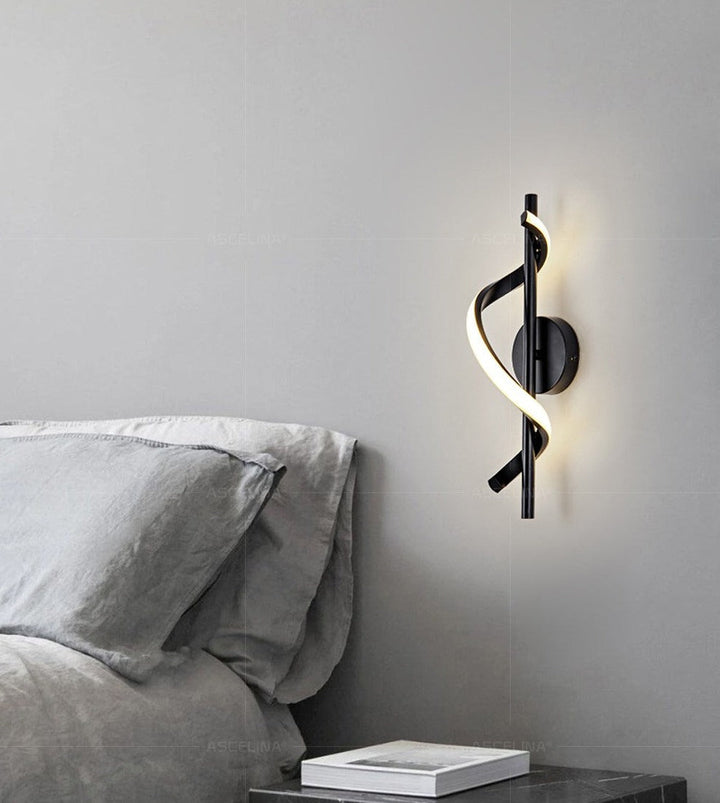 Skanto | SpiralLume – Minimalistisk LED Vegglampe med en Moderne Kante