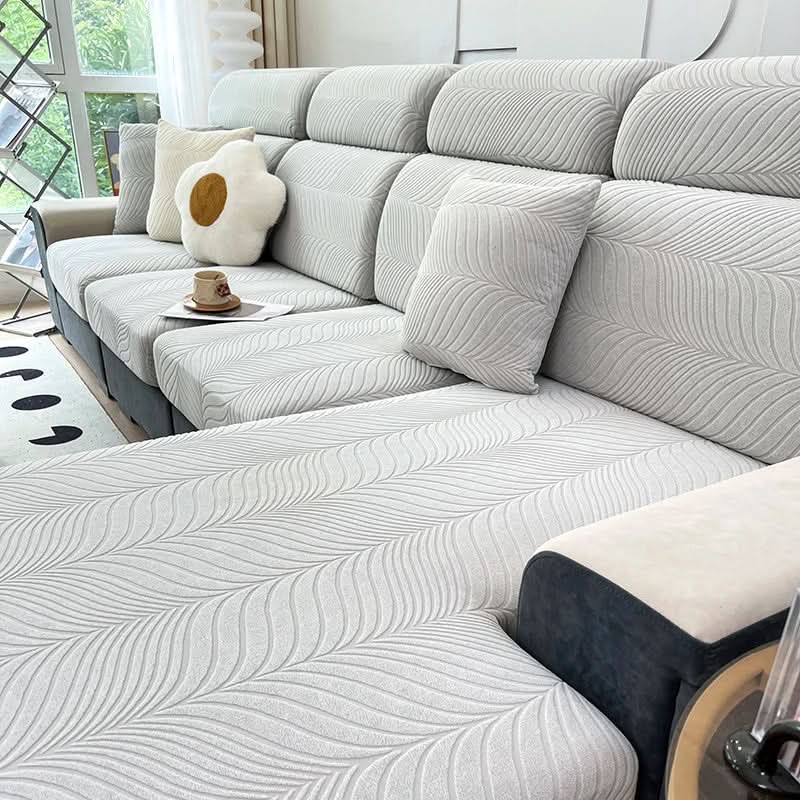 Skanto | PlushSecure - Elegant Jacquard Sofa Cover for Non-Slip Comfort