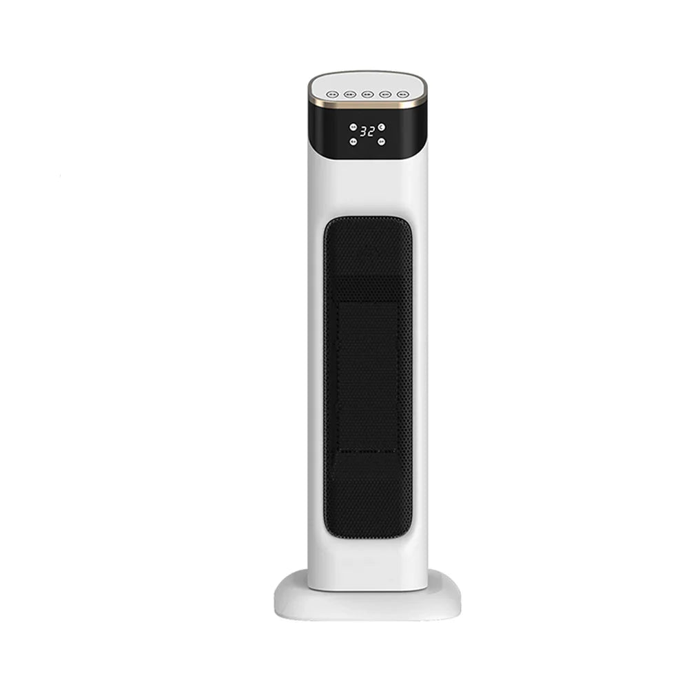 Skanto | Elektrisk PTC Viftevarmer med Justerbar Temperatur, Fjernkontroll og Timer, Energisparende