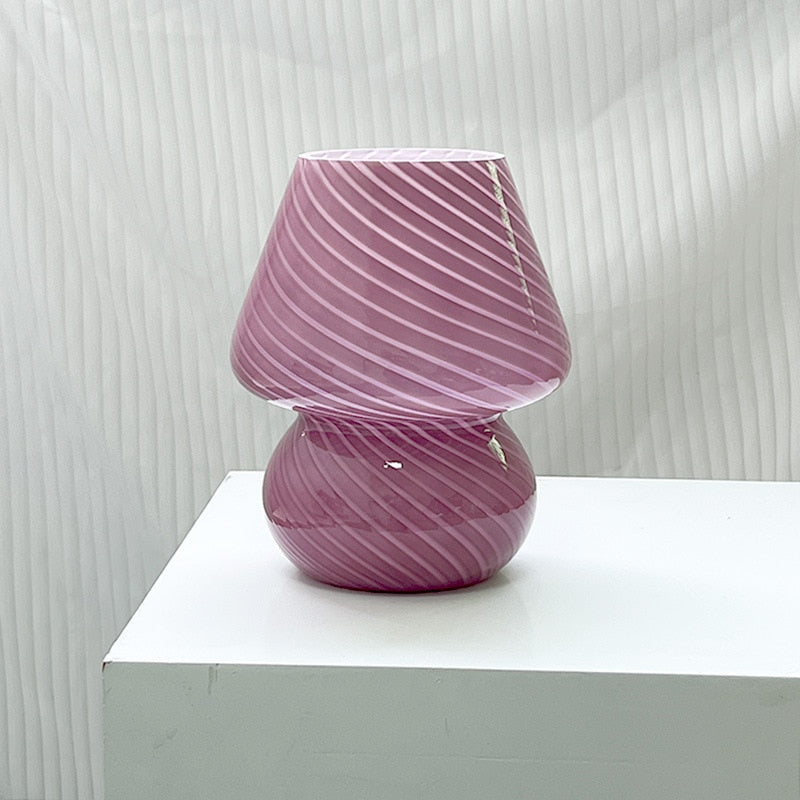 Skanto | LED Skrivebordslampe i Soppshape laget av Glass