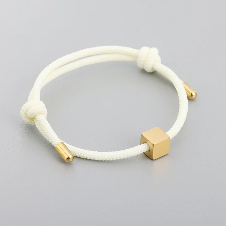 Skanto | Justerbare Par Boks Bokstav Initialer Armbånd