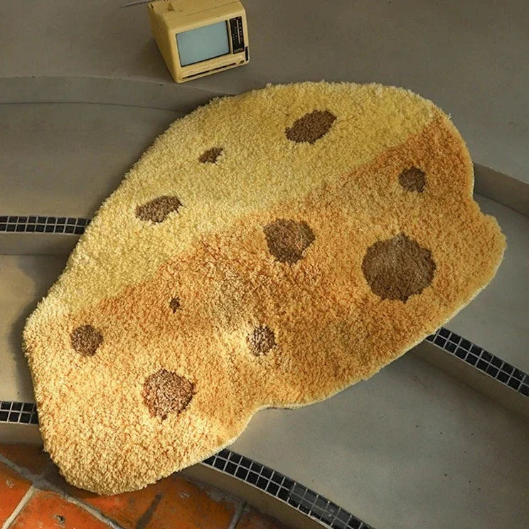Cartoon Cheese Rug | Skanto