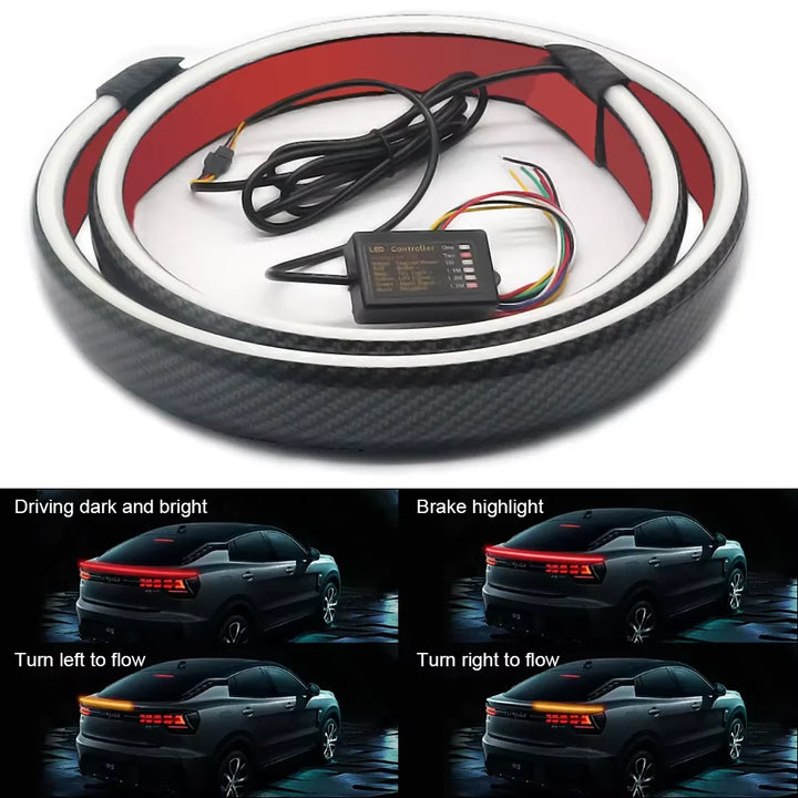 Skanto | Karbonfiber Bil LED Spoiler Lyslist