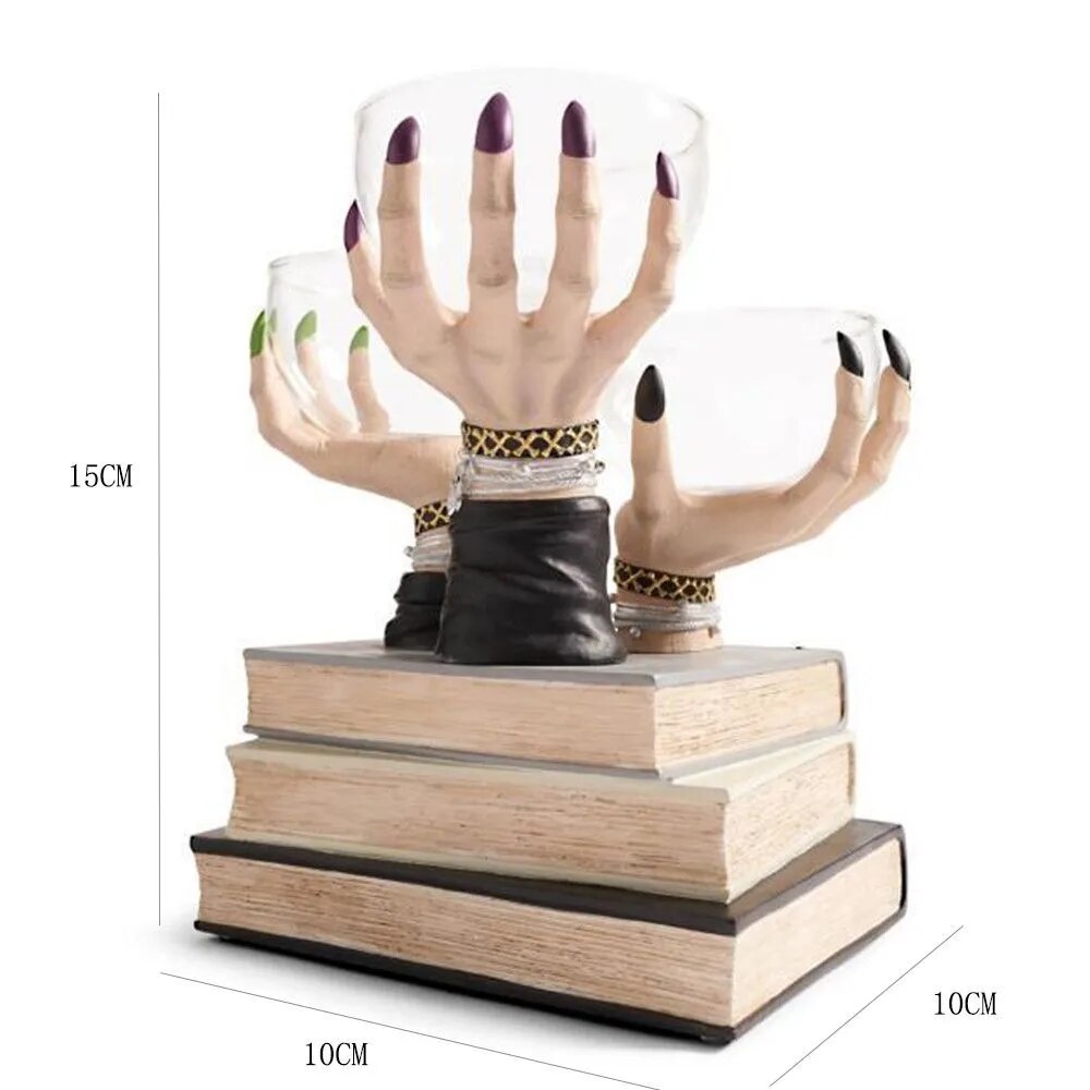 Skanto | Witch Hand Vintage Resin Party Snack Holder