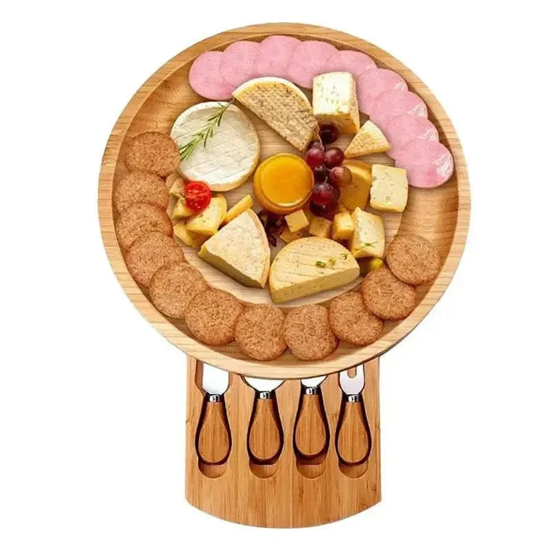 Skanto | CheeseMate – Rund Bambus Ostebrett
