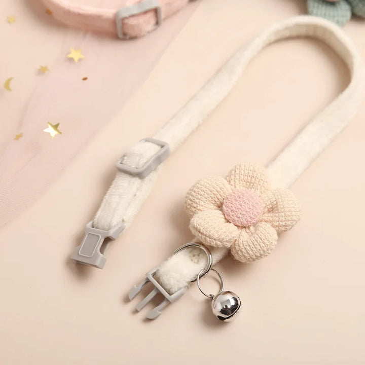 Skanto | Justerbar Kattehalsbånd Med Blomst - Flowercharm