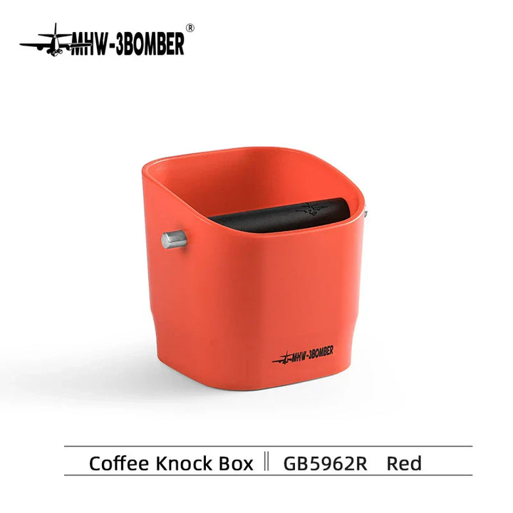Skanto | 0.9–1.2 l Espresso knock box, avtakbar knock bar og sklisikker base, firkantet kafferester avfall, barista desktop tilbehør