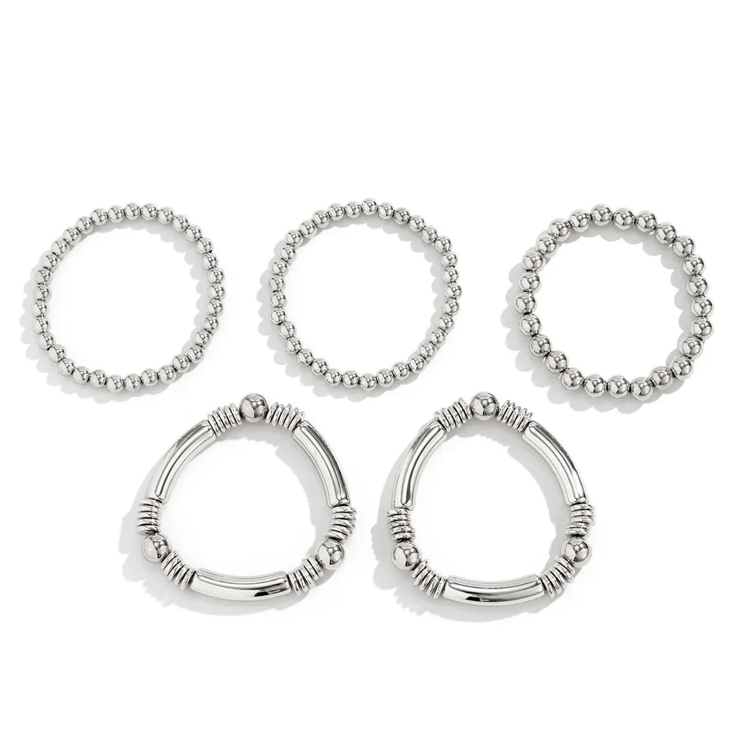 Skanto | 5pc Beaded Bracelet Stack Set