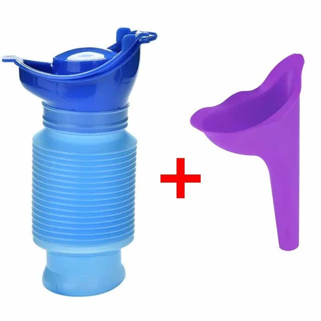 Skanto | 750ml Voksen Urinal - Bærbart sammenleggbart personlig mobilt mykt toalettlys for utendørs, bilturer, trafikk og camping