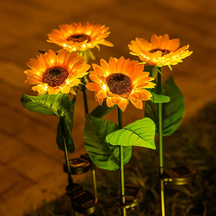 Skanto | Vanntett Solar Solsikke Lampe for Hage & Terrasse