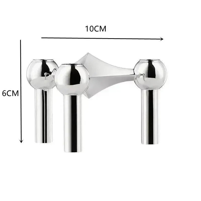 Skanto | Metall Lysestake – Modulært Molekyl Design, Bord & Dekor