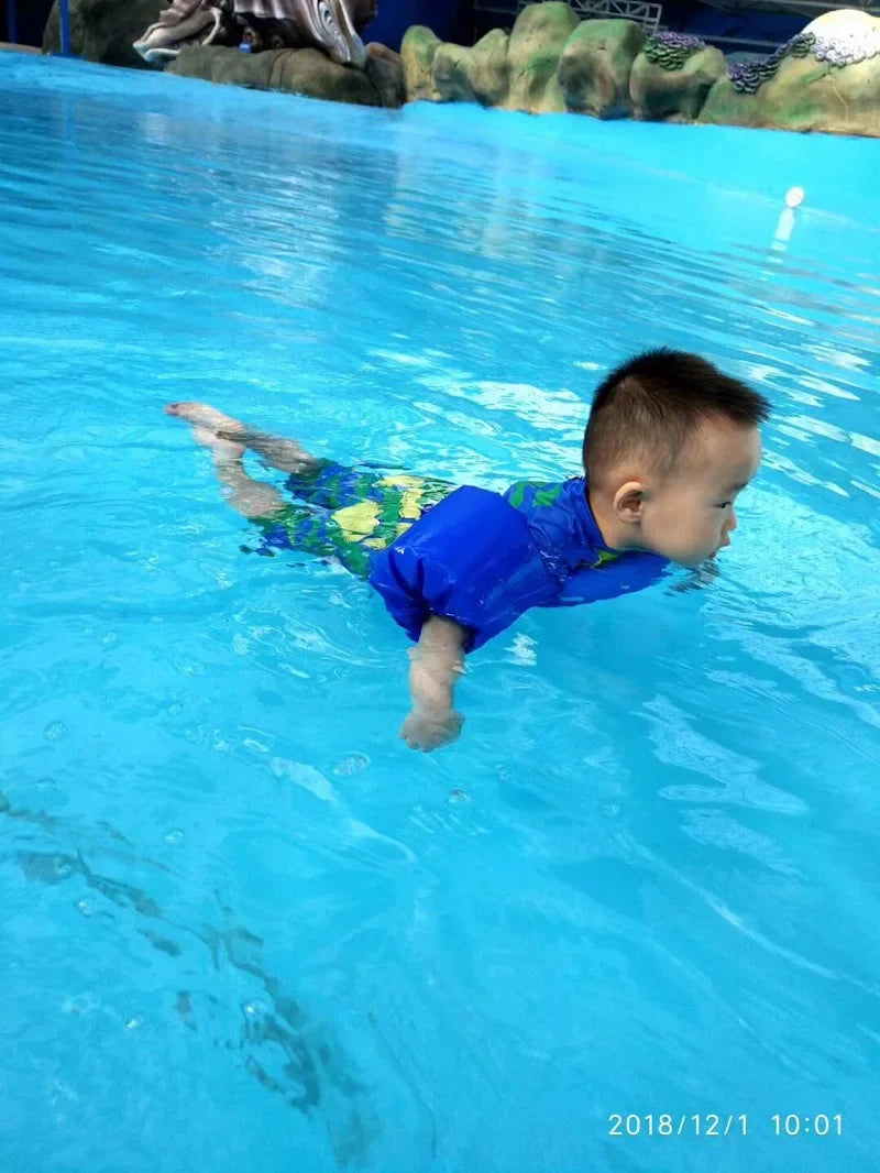 Norvo | FLOTTY Barn Svømmehjelp | Redningsvest med Armering | Justerbar Dobbel Spenne | For Barn opp til 25 kg