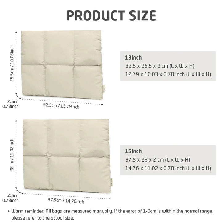 Skanto | Magnetisk Puffy Laptop Sleeve