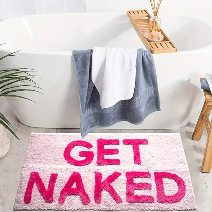 Tuftet design teppe "Get Naked" Rosa 80×50 cm | Skanto
