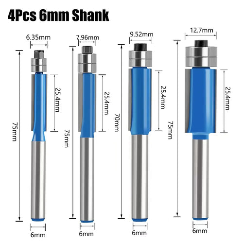 Skanto | Shank Flush Trim Bit Set