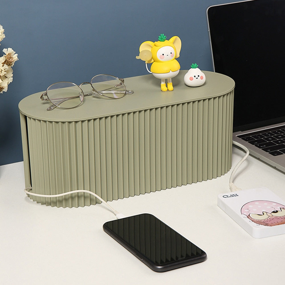 Skanto | Design Oppbevaringsboks | Organisator for kabler, adaptere og strømforlenger
