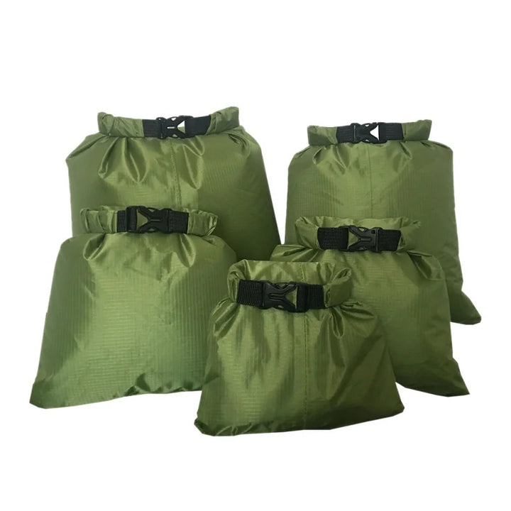 Skanto | Sealon Dry Bag Set | Vanntett og sandbestandig 5-delt sett for reise og utendørs eventyr