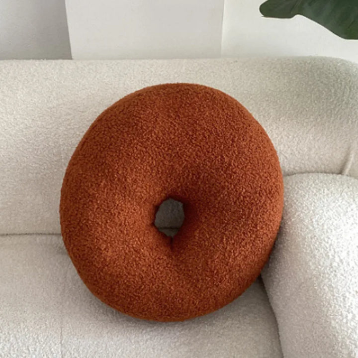 Nordic Bouclé Abstrakt Putefor – Minimalistisk Plysjpute | Skanto
