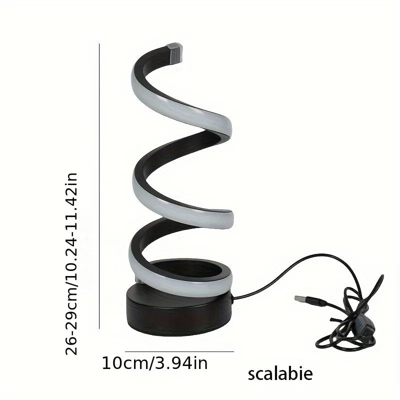 Skanto | Moderne Spiral LED Bordlampe
