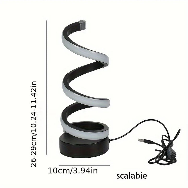 Skanto | Moderne S-formet Skrivebordslampe - FlexiGlow