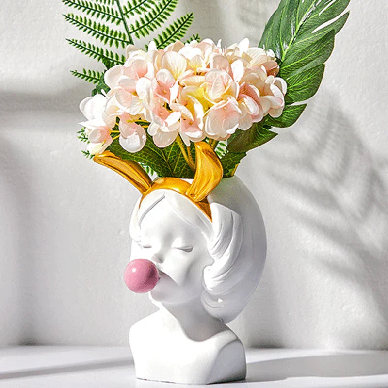Kompakt keramisk vase Skanto