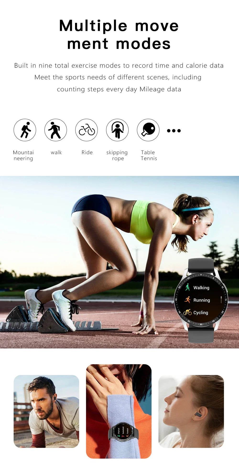 Skanto | To i én smartklokke med Bluetooth-ørepropper