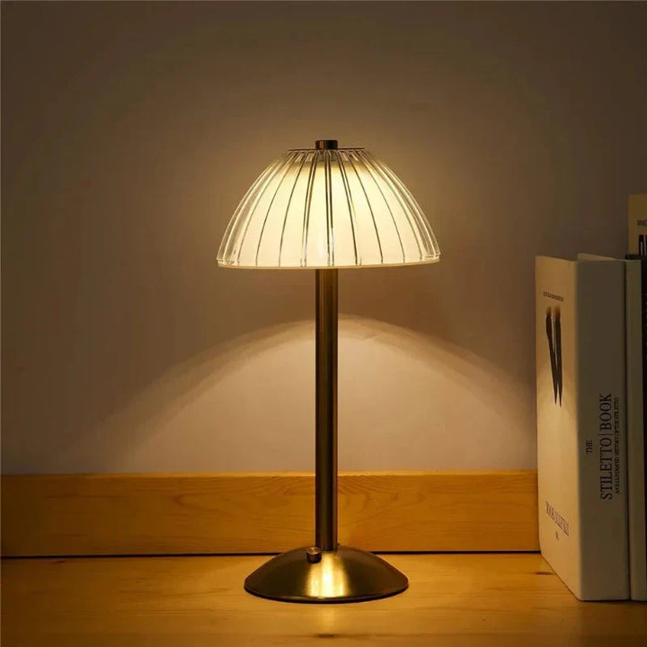 Skanto | GlassGleam | Trådlampet med tre farger LED bordlampe med dimmefunksjon