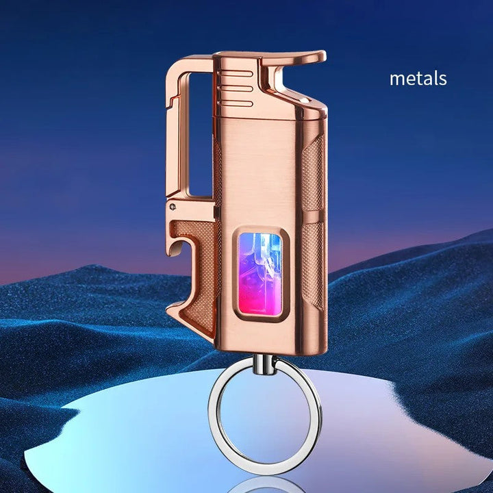 Moderne Vindresistente Metall Flaskeåpner Nøkkelring Lighter | Skanto