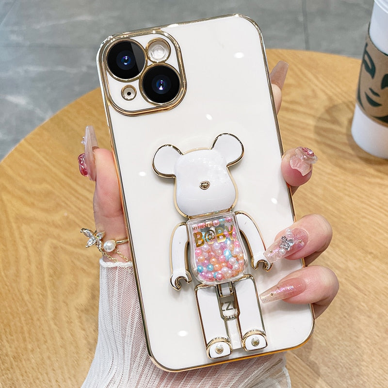 Skanto | Bear Lover Fargerik 3D Dukke Telefondeksel